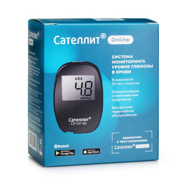 Глюкометр модель 1 Online Сателлит 2499₽