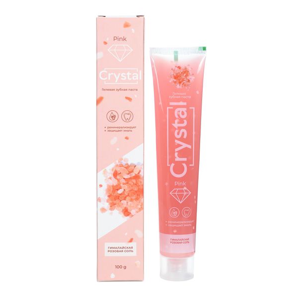 Паста зубная гелевая защита эмали с гималайской розовой солью Pink crystal Doral Collection 100г Daxal Cosmetics Pvt.Ltd
