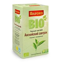 Чай черный байховый Английский завтрак Био Милфорд фильтр-пакет 1,75г 20шт