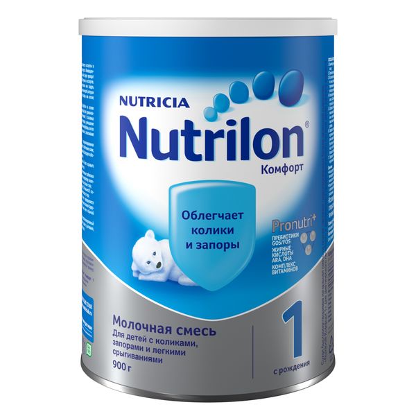 Смесь сухая на основе частично гидролизированных белков молочной сыворотки с 0 до 6 мес. Комфорт 1 Nutrilon/Нутрилон банка 900г Nutricia