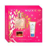 Набор Nuxe/Нюкс: Масло сухое цветочное 50мл+Крем для лица увлажняющий 48 часов 30мл+Бальзам для губ с медом банка 15г 