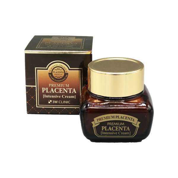 Крем для лица омолаживающая плацентарный Premium placenta intensive cream 3W Clinic 50мл XAI Cosmetics Korea Co., Ltd 2140498 - фото 1