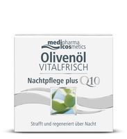 Медифарма косметикс olivenol vitalfrisch крем для лица ночной против морщин банка 50мл