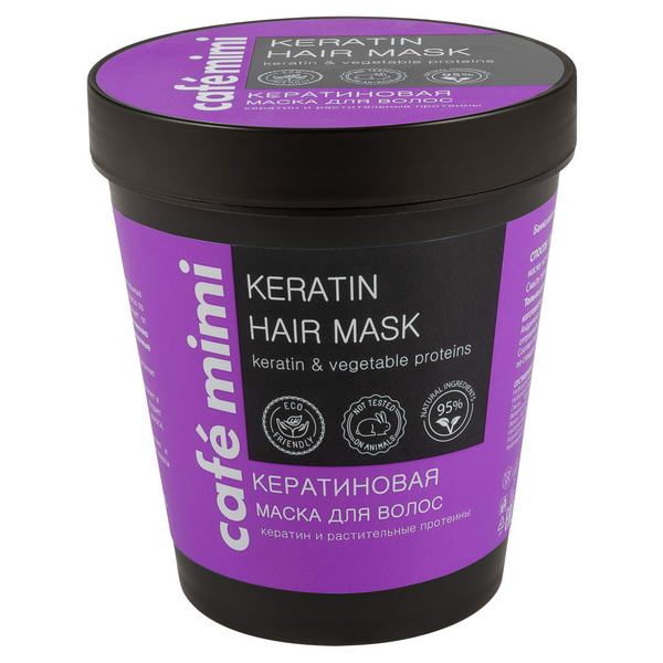 Маска кератиновая для волос Cafe mimi 220 мл маска moist diane perfect beauty miracle you кератиновая для восстановления секущихся конч