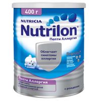 Смесь сухая с пребиотиками детская Пепти Аллергия Нутрилон/Nutrilon 400г