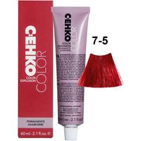 Крем-краска для волос 7/5 Чили Chili colors C:ehko 60мл
