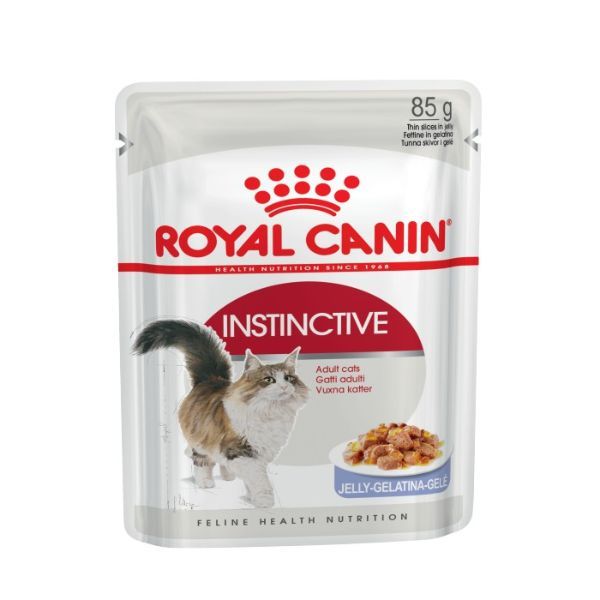 Корм влажный для кошек старше 1-го года пауч желе Instinctive Royal Canin/Роял Канин 85г royal canin urinary s o корм сух диет проф и лечение мкб д кошек 3 5кг