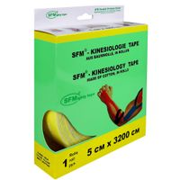 Тейп кинезиологический на хлопковой основе в рулоне желтый SFM-Plaster 5см х 3200см миниатюра фото №8