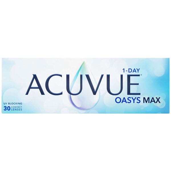 Линзы контактные однодневные Acuvue Oasys Max 1-Day (-1.00/8.5/14.3) 30шт линзы контактные alcon алкон dailies aquacomfort plus 8 7 3 50 30шт