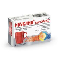 Ибуклин Экспресс порошок для приг. раствора для приема вн. 400мг+325мг 5г 6шт