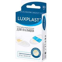 Пластырь гидроколлоидный для пальцев Luxplast/Люкспласт 4,2см х 2,4см 10 шт