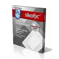 Повязка Silkofix (Cилкофикс) Первая помощь стерильная на нетканой основе с серебром 8,25х10 см. 5 шт., миниатюра