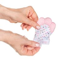 Прорезыватель-рукавичка от 3х до 12 месяцев розовый NDCG миниатюра фото №4