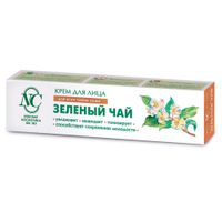 Крем для всех типов кожи лица зеленый чай Невская Косметика туба 40мл миниатюра