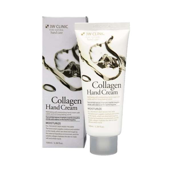 Крем для рук увлажняющий с коллагеном Moisturizing collagen hand cream 3W Clinic100мл XAI Cosmetics Korea Co., Ltd 1665258 - фото 1
