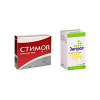 Набор 1X Стимол раствор для внутр. прим. 10% 10мл 18 шт. + 1X Энтерол капсулы фл. 250мг 30шт