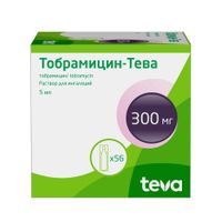 Тобрамицин-Тева раствор для ингаляций амп. 300мг 5мл 56шт миниатюра фото №3