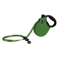 Рулетка лента для собак весом до 30кг антискользящая ручка зеленая Adventure Alcott 5м (M) миниатюра фото №2
