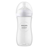 Бутылочка из полипропилена с силиконовой соской средний поток 3 мес. Natural Response Philips Avent 330мл (SCY906/01) миниатюра