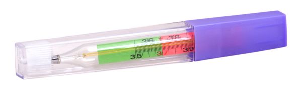 Термометр ртутный с цветной шкалой в пластиковом футляре Клинса Импэкс-Мед