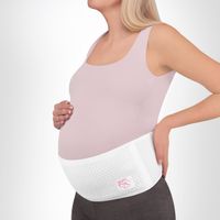 Бандаж для беременных дородовой Интерлин MamaLine MS B-1215,белый, р.S-M