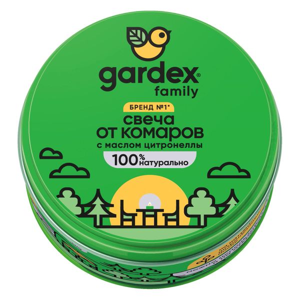 Свеча от комаров Gardex/Гардекс family100мл Zaka 577993 Свеча от комаров Gardex/Гардекс family100мл - фото 1