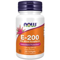 Натуральный витамин Е Now/Нау капсулы 60мг 100шт