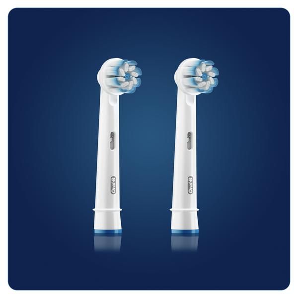 Насадка сменная для электрической зубной щетки Sensitive Clean EB60-2 Oral-B/Орал-би 2шт орал би насадка для электрической зубной щетки crossaction eb50brb 2