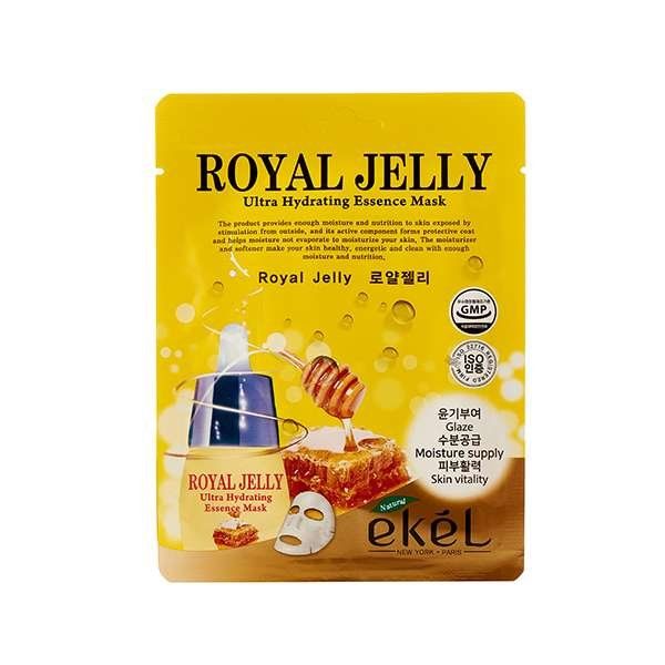 Маска для лица тканевая с экстрактом маточного молока Royal jelly Ekel/Екель 25мл EZEKIEL COSMETIC Co.,Ltd 2140172 Маска для лица тканевая с экстрактом маточного молока Royal jelly Ekel/Екель 25мл - фото 1