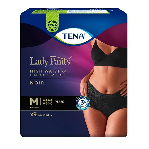Подгузники впитывающие в форме трусов для женщин черные Plus Lady Pants Tena/Тена 9шт р.M фото №5