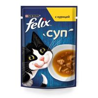 Суп для взрослых кошек с курицей Felix 48г