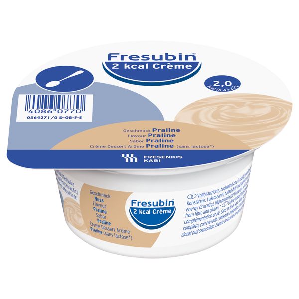 Крем для лечебного питания вкус пралине 2ккал Fresubin/Фрезубин стаканчик 125г 4шт фото №3