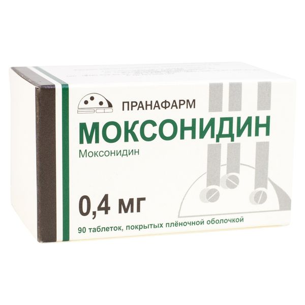 Моксонидин таблетки п/о плен. 0,4мг 90шт моксонидин таблетки п о плен 0 4мг 14шт