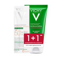 Набор Vichy/Виши: Флюид против несовершенств SPF50+ Capital Soleil 40мл+Гель для умывания Normaderm Phytosolution 50мл