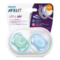 Пустышка Philips Avent серии Ultra Air Design Ёжик 6-18 мес., 2 шт. SCF344/22 миниатюра фото №5