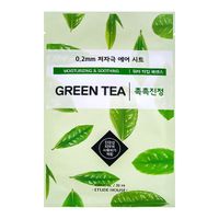 Маска для лица тканевая с экстр. зеленого чая 0.2 air moisturizing&soothing Etude House 20мл