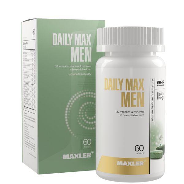 Дейли Макс Мен Maxler/Макслер таблетки 1550мг 60шт витамин д3 maxler макслер таблетки 400мг 180шт