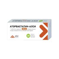 Аторвастатин-Алси таблетки п/о плен. 40мг 30шт