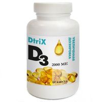 Витамин Д3 Dtrix/Детрикс капсулы 2000МЕ 450мг 60шт миниатюра фото №2