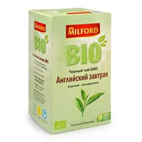 Чай черный байховый Английский завтрак Био Милфорд фильтр-пакет 1,75г 20шт, миниатюра