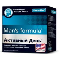 Активный день Man's formula/Мен-с формула капсулы 630мг 60шт, миниатюра фото №6