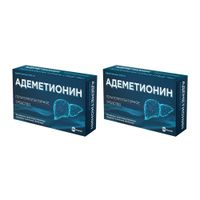 2Х Адеметионин Велфарм таблетки кишечнорастворимые п/о плен. 400мг 20шт