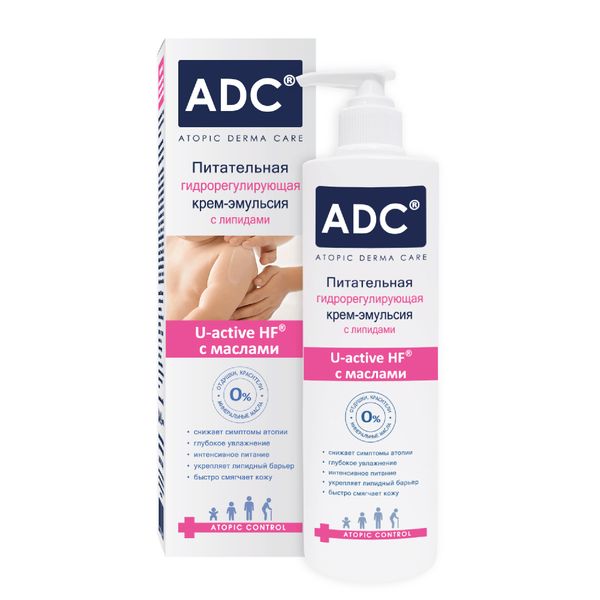Крем-эмульсия для атопичной и сухой кожи питательная гидрорегулирующая Атопик Контроль ADC/АДЦ 200мл