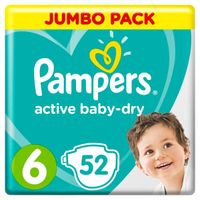 Подгузники Pampers (Памперс) Active Baby Dry Extra Large (13-18 кг), 52 шт