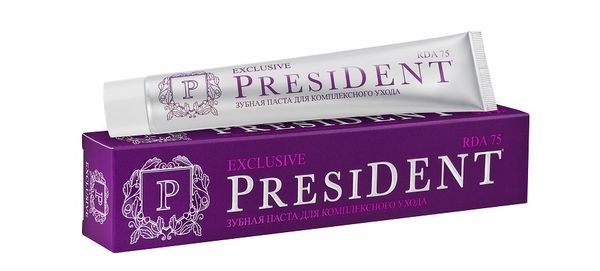 Паста зубная противовоспалительная Exclusive President/Президент 100мл