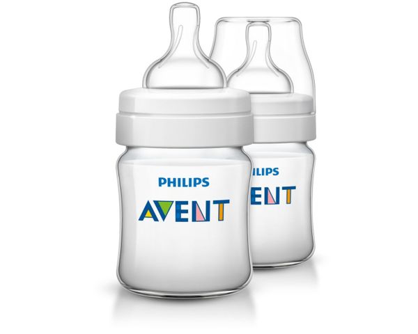Бутылочка для кормления Philips Avent 125мл 2шт бутылочка для кормления с клапаном airfree с 0 мес natural response philips avent 125мл scy670 01