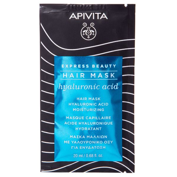 Маска-экспресс для волос с гиалуроновой кислотой Apivita/Апивита саше 20мл rose elixir парфюмерная вуаль для волос 20мл