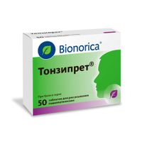 Тонзипрет таблетки для рассасывания гомеопатические 50шт
