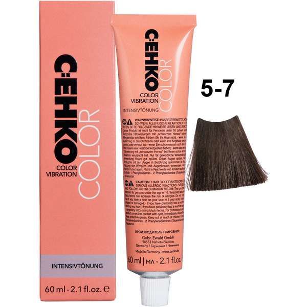 Крем тонирующий для волос 5/7 Темный шоколад Color Vidration C:ehko 60мл