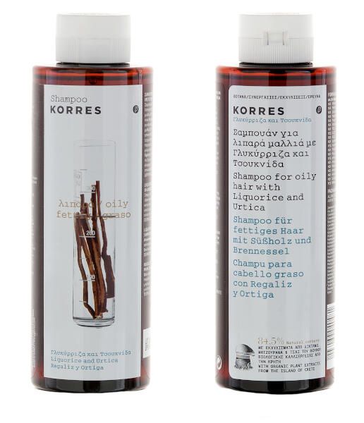Шампунь для жирных волос лакрица и крапива Korres/Коррес 250 мл